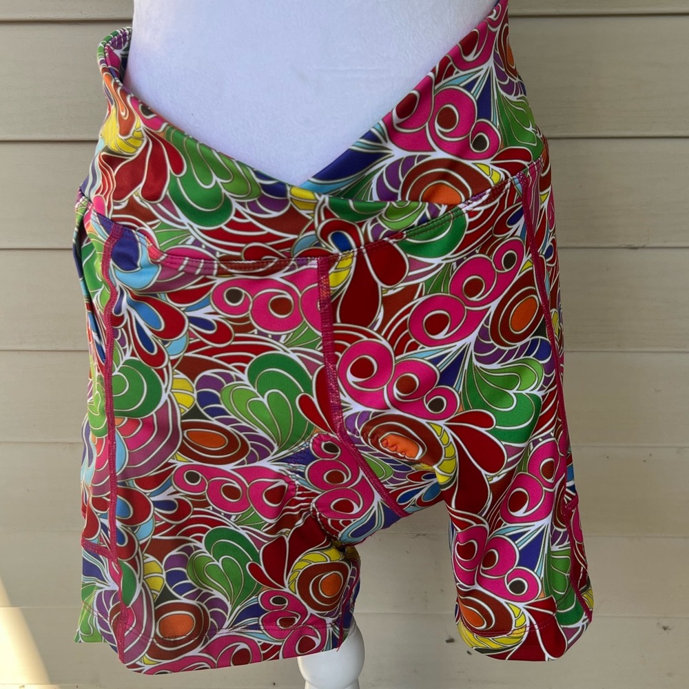 Colorful Patterned Women's Bike Shorts